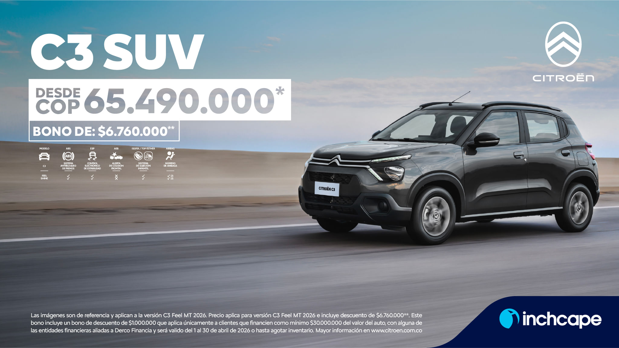 Citröen C3 Aircross modelo 2025 precios